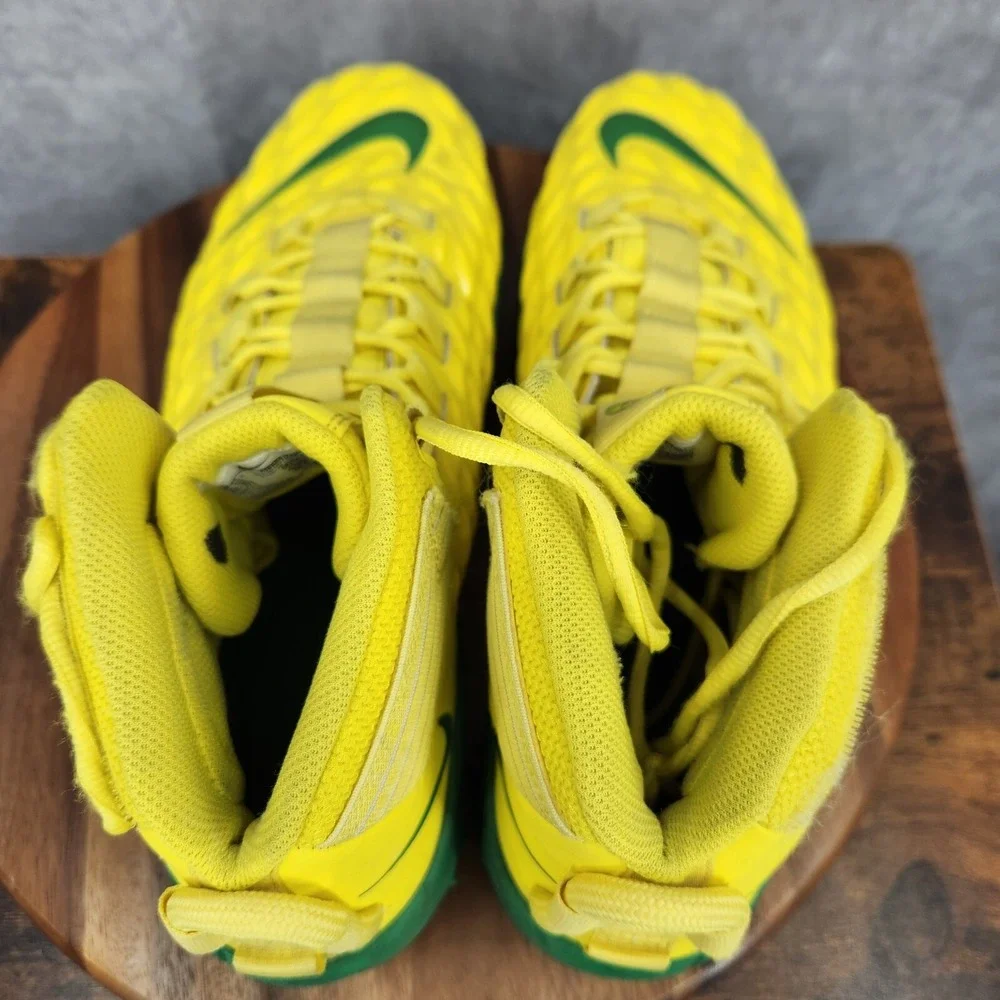 Nike Force Savage Pro 2 Oregon Ducks Football Cleats‎ Mens 15 Yellow Green Shoes
